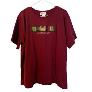 Vintage Longaberger Homestead Shirt Men’s Size 2XL Burgundy Basket Fall Graphic